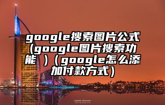 google搜索图片公式(google图片搜索功能 )（google怎么添加付款方式）