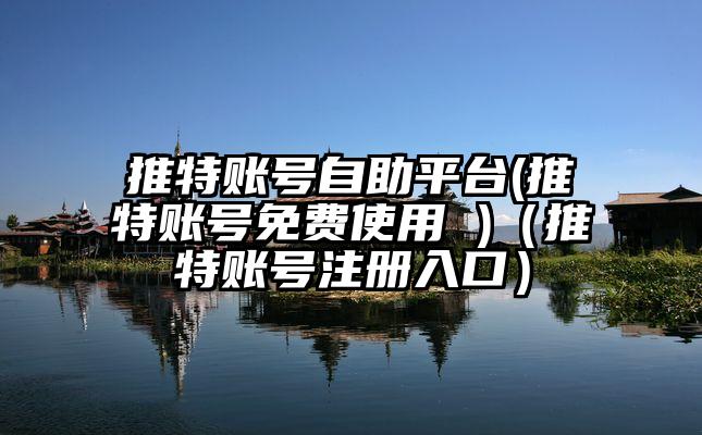 推特账号自助平台(推特账号免费使用 )（推特账号注册入口）