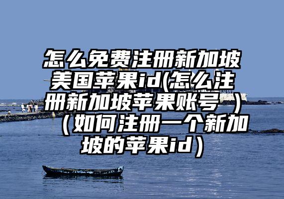 怎么免费注册新加坡美国苹果id(怎么注册新加坡苹果账号 )（如何注册一个新加坡的苹果id）