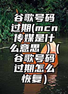 谷歌号码过期(mcn传媒是什么意思 )（谷歌号码过期怎么恢复）
