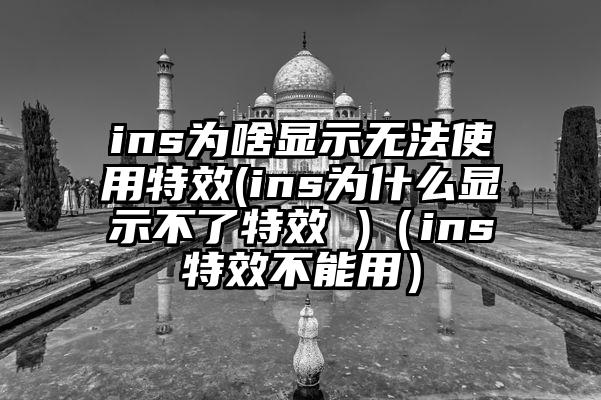 ins为啥显示无法使用特效(ins为什么显示不了特效 )（ins特效不能用）