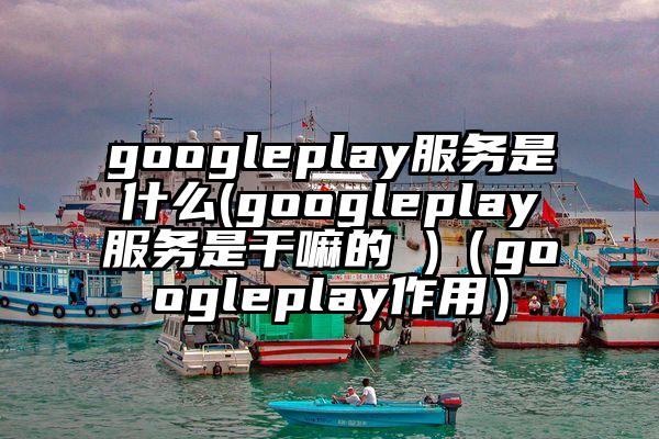 googleplay服务是什么(googleplay服务是干嘛的 )(googleplay作用)