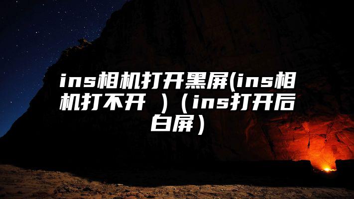 ins相机打开黑屏(ins相机打不开 )（ins打开后白屏）