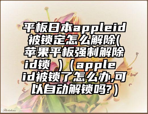 平板日本appleid被锁定怎么解除(苹果平板强制解除id锁 )（apple id被锁了怎么办,可以自动解锁吗?）