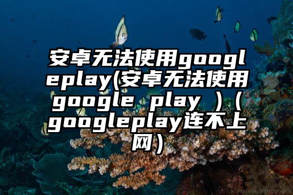 安卓无法使用googleplay(安卓无法使用google play )（googleplay连不上网）
