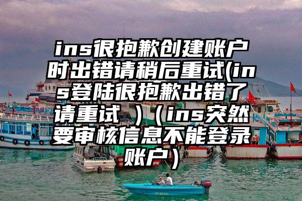 ins很抱歉创建账户时出错请稍后重试(ins登陆很抱歉出错了请重试 )（ins突然要审核信息不能登录账户）