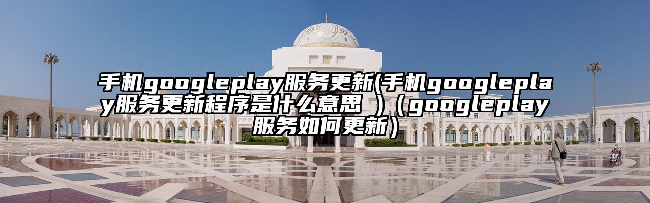 手机googleplay服务更新(手机googleplay服务更新程序是什么意思 )（googleplay服务如何更新）