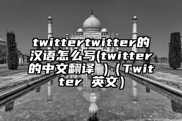 twittertwitter的汉语怎么写(twitter的中文翻译 )（Twitter 英文）
