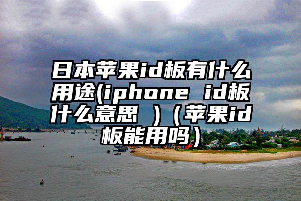 日本苹果id板有什么用途(iphone id板什么意思 )（苹果id板能用吗）
