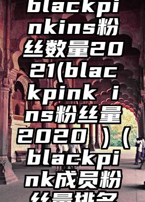 blackpinkins粉丝数量2021(blackpink ins粉丝量2020 )（blackpink成员粉丝量排名