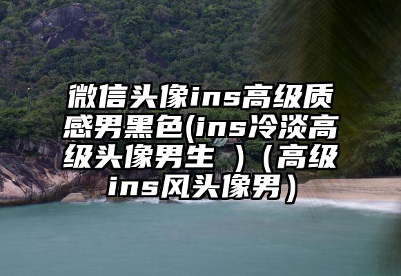微信头像ins高级质感男黑色(ins冷淡高级头像男生 )（高级ins风头像男）
