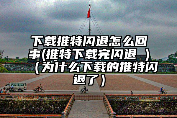 下载推特闪退怎么回事(推特下载完闪退 )（为什么下载的推特闪退了）