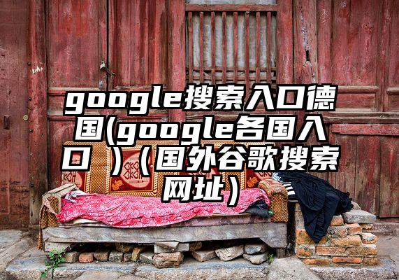 google搜索入口德国(google各国入口 )（国外谷歌搜索网址）