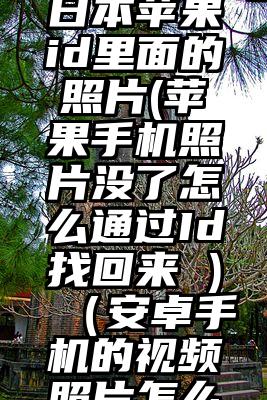 安卓手机怎么找回日本苹果id里面的照片(苹果手机照片没了怎么通过Id找回来 )（安卓手机的视频照片怎么导入苹果手机）
