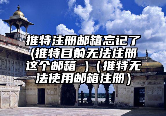 推特注册邮箱忘记了(推特目前无法注册这个邮箱 )（推特无法使用邮箱注册）