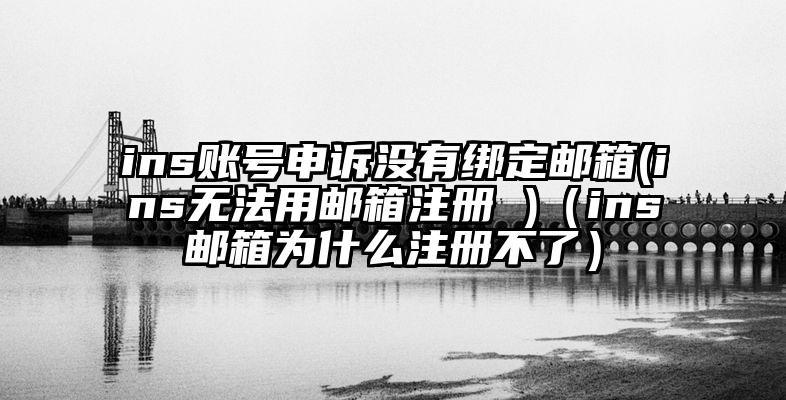ins账号申诉没有绑定邮箱(ins无法用邮箱注册 )（ins邮箱为什么注册不了）