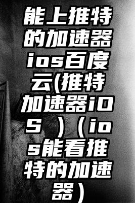 能上推特的加速器ios百度云(推特加速器iOS )（ios能看推特的加速器）
