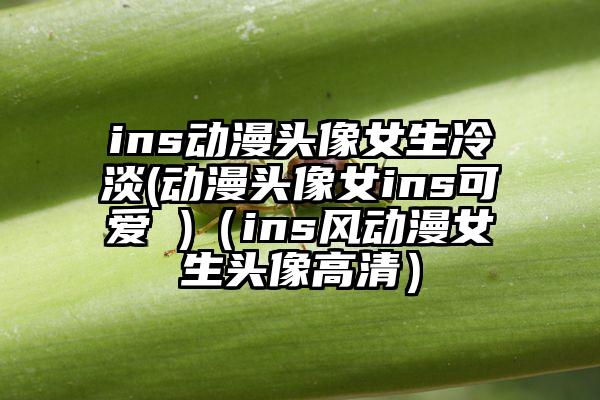 ins动漫头像女生冷淡(动漫头像女ins可爱 )（ins风动漫女生头像高清）