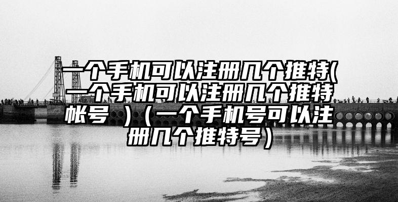 一个手机可以注册几个推特(一个手机可以注册几个推特帐号 )（一个手机号可以注册几个推特号）
