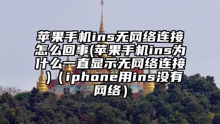 苹果手机ins无网络连接怎么回事(苹果手机ins为什么一直显示无网络连接 )(iphone用ins没有网络)