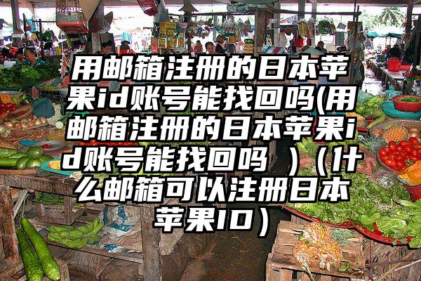 用邮箱注册的日本苹果id账号能找回吗(用邮箱注册的日本苹果id账号能找回吗 )（什么邮箱可以注册日本苹果ID）