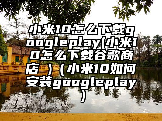 小米10怎么下载googleplay(小米10怎么下载谷歌商店 )（小米10如何安装googleplay）