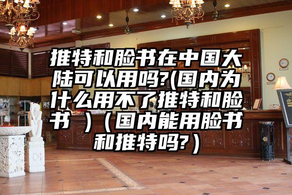 推特和脸书在中国大陆可以用吗?(国内为什么用不了推特和脸书 )（国内能用脸书和推特吗?）