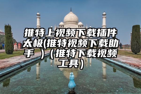 推特上视频下载插件太极(推特视频下载助手 )（推特下载视频工具）