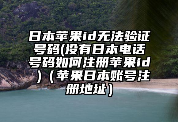 日本苹果id无法验证号码(没有日本电话号码如何注册苹果id )（苹果日本账号注册地址）