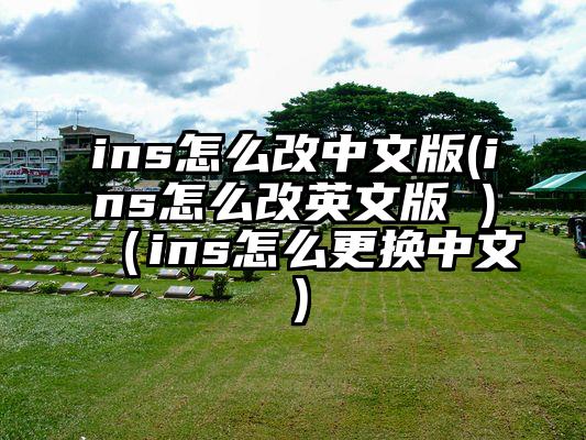 ins怎么改中文版(ins怎么改英文版 )（ins怎么更换中文）