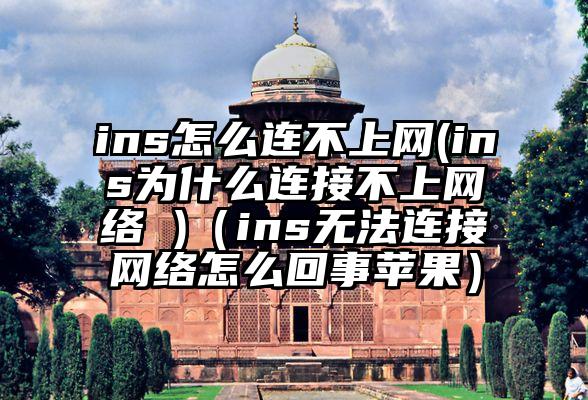 ins怎么连不上网(ins为什么连接不上网络 )（ins无法连接网络怎么回事苹果）