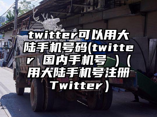 twitter可以用大陆手机号码(twitter 国内手机号 )（用大陆手机号注册Twitter）