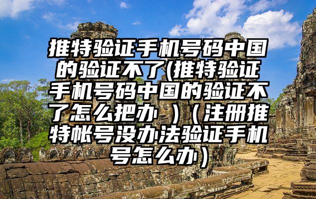 推特验证手机号码中国的验证不了(推特验证手机号码中国的验证不了怎么把办 )（注册推特帐号没办法验证手机号怎么办）