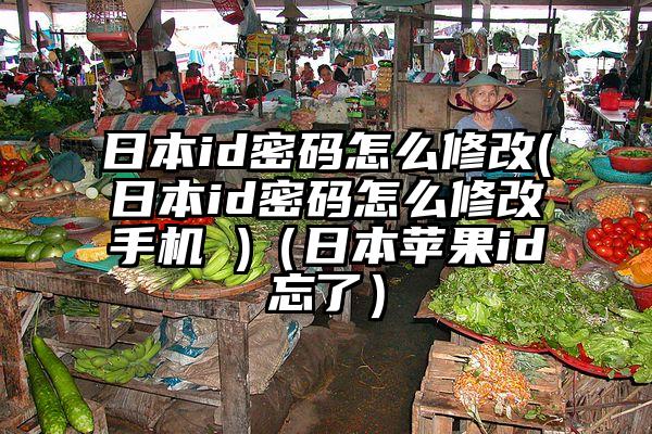 日本id密码怎么修改(日本id密码怎么修改手机 )（日本苹果id忘了）