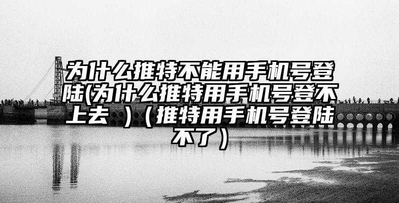 为什么推特不能用手机号登陆(为什么推特用手机号登不上去 )（推特用手机号登陆不了）