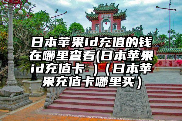 日本苹果id充值的钱在哪里查看(日本苹果id充值卡 )（日本苹果充值卡哪里买）
