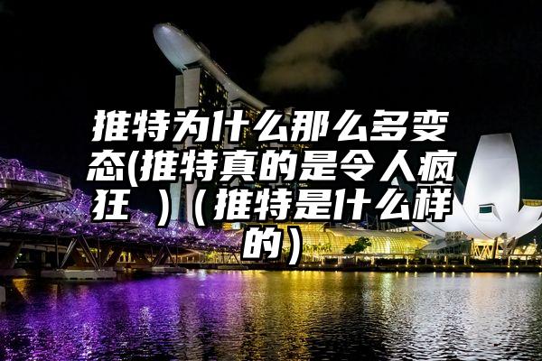 推特为什么那么多变态(推特真的是令人疯狂 )（推特是什么样的）
