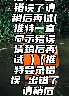 推特一直错误了请稍后再试(推特一直显示错误请稍后再试 )（推特登录错误 出错了 请稍后再试）