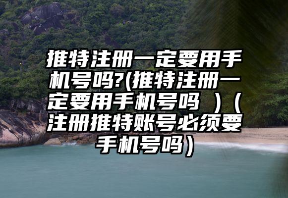推特注册一定要用手机号吗?(推特注册一定要用手机号吗 )（注册推特账号必须要手机号吗）