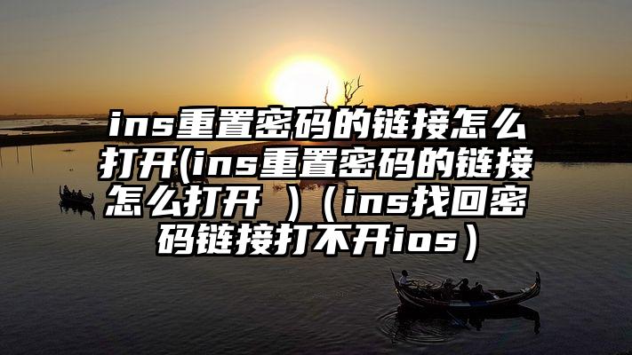 ins重置密码的链接怎么打开(ins重置密码的链接怎么打开 )（ins找回密码链接打不开ios）