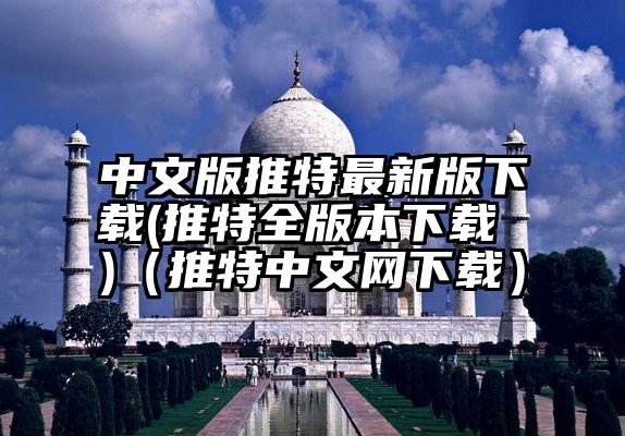 中文版推特最新版下载(推特全版本下载 )（推特中文网下载）