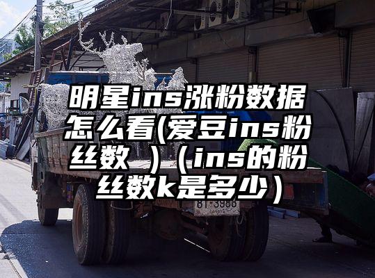 明星ins涨粉数据怎么看(爱豆ins粉丝数 )（ins的粉丝数k是多少）