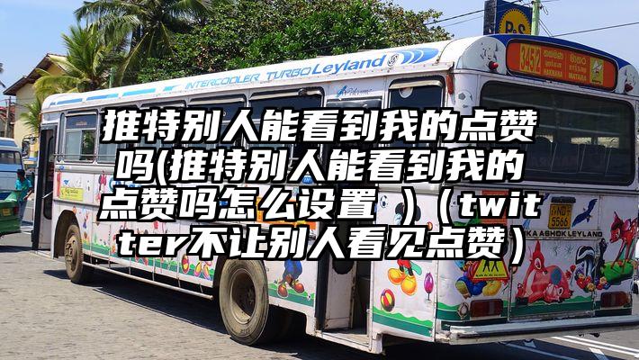 推特别人能看到我的点赞吗(推特别人能看到我的点赞吗怎么设置 )（twitter不让别人看见点赞）