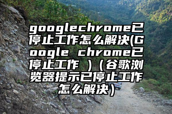 googlechrome已停止工作怎么解决(Google chrome已停止工作 )（谷歌浏览器提示已停止工作怎么解决）