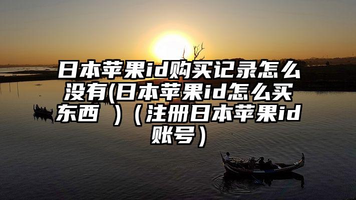 日本苹果id购买记录怎么没有(日本苹果id怎么买东西 )（注册日本苹果id账号）