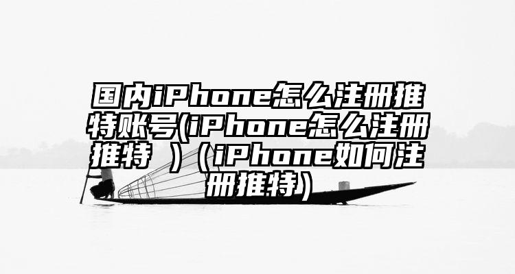 国内iPhone怎么注册推特账号(iPhone怎么注册推特 )（iPhone如何注册推特）