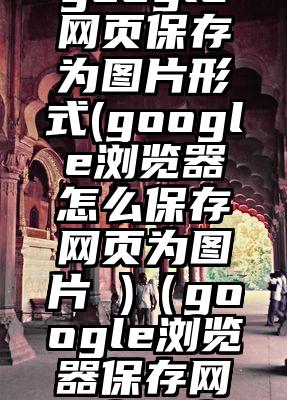 google网页保存为图片形式(google浏览器怎么保存网页为图片 )（google浏览器保存网页为图片）