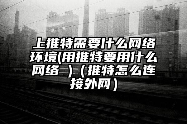 上推特需要什么网络环境(用推特要用什么网络 )（推特怎么连接外网）