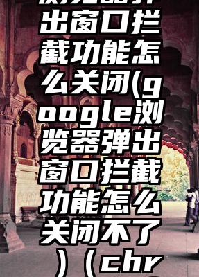 google浏览器弹出窗口拦截功能怎么关闭(google浏览器弹出窗口拦截功能怎么关闭不了 )（chrome阻止弹出窗口