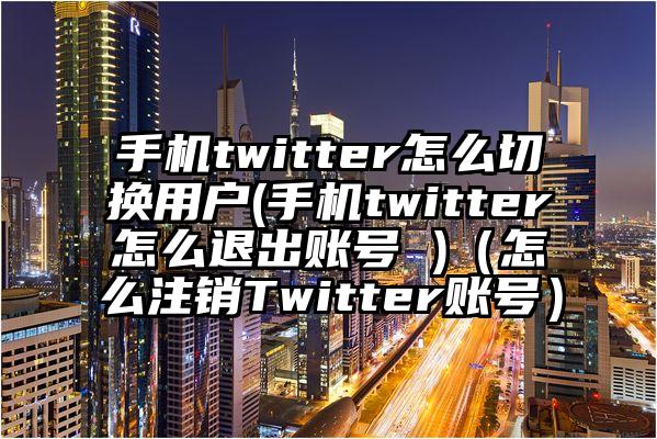 手机twitter怎么切换用户(手机twitter怎么退出账号 )(怎么注销Twitter账号)